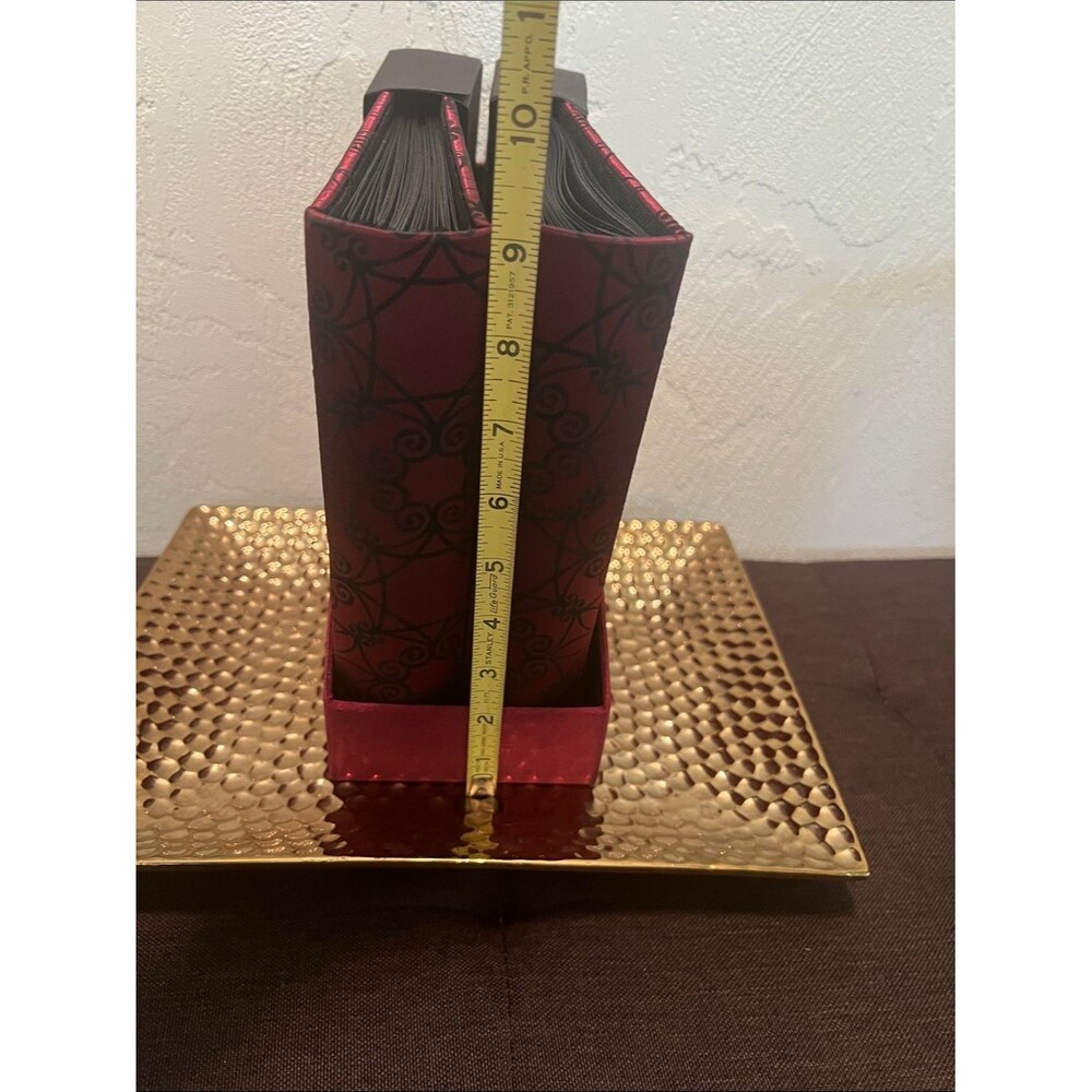 #2283*Elegant Burgundy Compact Accordion Photos Album- Accessories - Picture 4 of 13